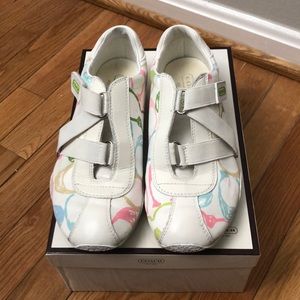 RARE Coach Kyrie Velcro White Signature C Sneakers